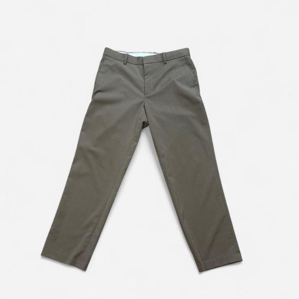 H&M Men's Khaki Regular Fit Dress Pants Size 31 Flat Front Chino